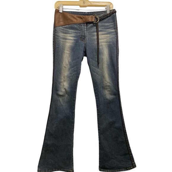 Interflow Jeans with built in leather belt - Picture 1 of 4